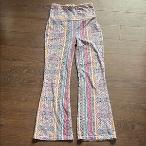 Shosho Colorful Geometric Flare Pants